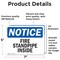 Signmission Fire Standpipe Inside OSHA Notice Sign, Vinyl Decal, 7in W x 5in L, 2PK OS-2PACK-NS-D-57-L-12695 - alternate 6